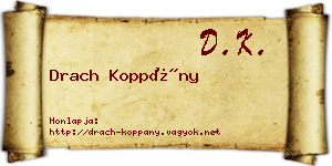 Drach Koppány névjegykártya